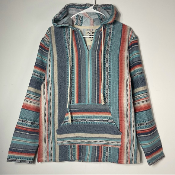 NWOT Beach Life boho pullover hoodie size M - Picture 2 of 6